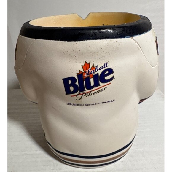 Edmonton Oilers Hockey Jersey Foam Beer Can Pop Koozi Cooler Mug SportFx Labatts - Picture 3 of 8